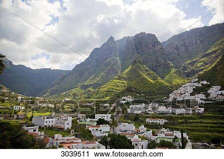 Valley of Agaete, Gran Canaria, Canary Islands, Spain, high angle view View Large Photo Image Stock Image - Valley of Agaete, Gran Canaria, Canary Islands, Spain, high angle view . Fotosearch