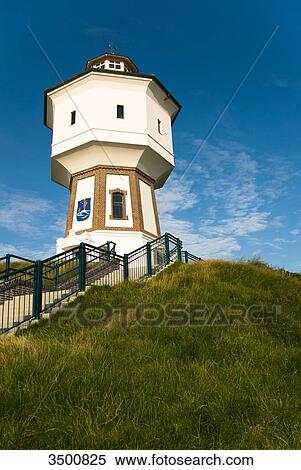 Water tower on Langeoog, Germany View Large Photo Image Stock Photography - Water tower on Langeoog, Germany . Fotosearch