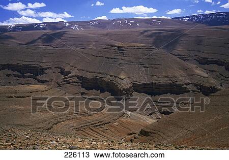 Aerial view of valley, Atlas Mountains, Marrakesh, Morocco View Large Photo Image Stock Image - Aerial view of valley, Atlas Mountains, Marrakesh, Morocco . Fotosearch