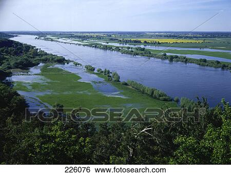 Aerial view of wetland, Elbufer-Drawehn Natural park, Hitzacker, Germany View Large Photo Image Stock Photograph - Aerial view of wetland, Elbufer-Drawehn Natural park, Hitzacker, Germany . Fotosearch