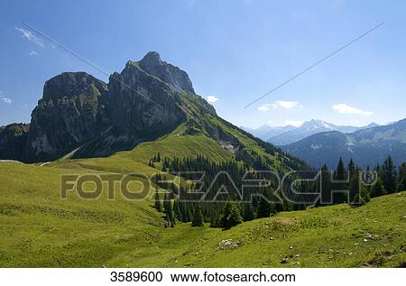 Stock Image - Aggenstein, Allgaeu Alps, Tyrol, Austria, Europe . Fotosearch