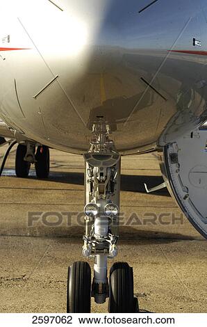 Stock Image - Airplane on runway . Fotosearch