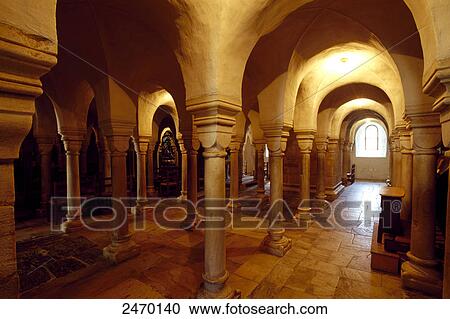 Stock Image - Archways in church, Gurk, Carinthia, Austria . Fotosearch