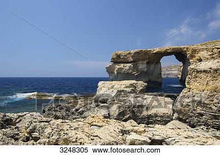 Stock Photography - Azure Window, Gozo, Malta . Fotosearch