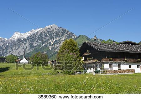 Barnyard and church, Pertisau, Tyrol, Austria, Europe View Large Photo Image Stock Image - Barnyard and church, Pertisau, Tyrol, Austria, Europe . Fotosearch