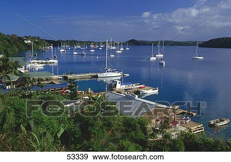 Boats in port, Tonga View Large Photo Image Stock Photo - Boats in port, Tonga . Fotosearch