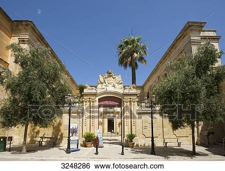 Stock Photograph - Building, Mdina, Malta . Fotosearch