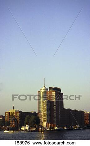 Buildings at harbor, Hanseatic Trade Center, Speicherstadt, Kehrwieder, Hamburg Harbour, Hamburg, Germany View Large Photo Image Stock Photograph - Buildings at harbor, Hanseatic Trade Center, Speicherstadt, Kehrwieder, Hamburg Harbour, Hamburg, Germany . Fotosearch