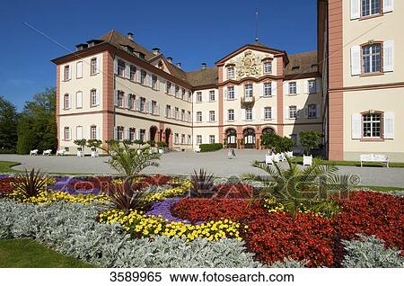 Stock Photography - Castle, Mainau, Baden-Wuerttemberg, Germany, Europe . Fotosearch