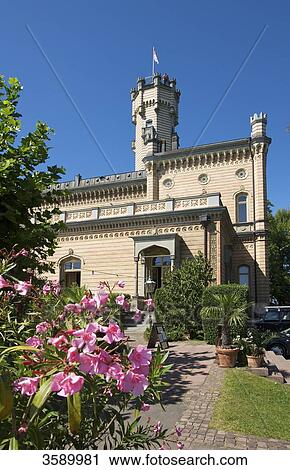 Stock Image - Castle Montfort, Langenargen, Baden-Wuerttemberg, Germany, Europe . Fotosearch