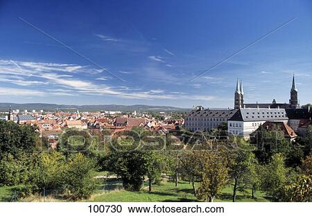 Cathedral in town, Bamberg, Bavaria, Germany View Large Photo Image Stock Image - Cathedral in town, Bamberg, Bavaria, Germany . Fotosearch