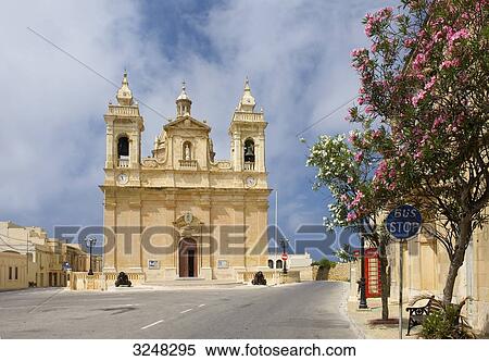 Stock Photography - Cathedral, Zebbug, Malta . Fotosearch