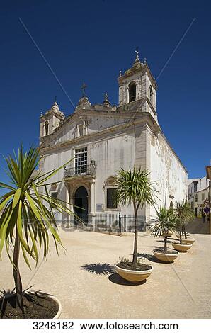 Chruch, Lagos, Algarve, Portugal View Large Photo Image Stock Image - Chruch, Lagos, Algarve, Portugal . Fotosearch
