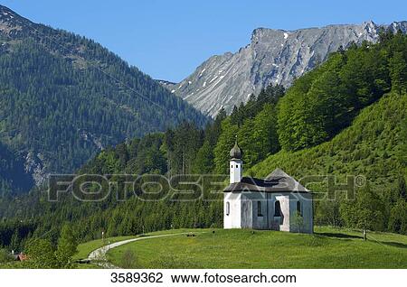 Stock Image - Church, Achenkirch, Tyrol, Austria, Europe . Fotosearch