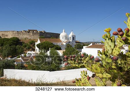 Stock Photo - Church, Castro Marim, Algarve, Portugal . Fotosearch