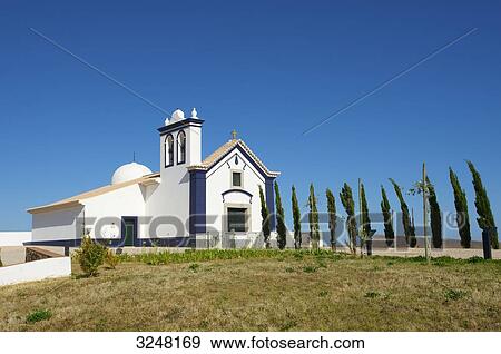 Stock Photo - Church, Castro Marim, Algarve, Portugal . Fotosearch