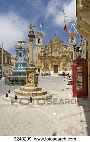 Church, Gharb, Gozo, Malta View Large Photo Image Stock Photo - Church, Gharb, Gozo, Malta . Fotosearch
