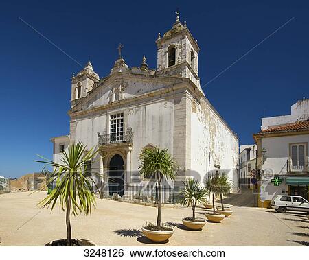 Church, Lagos, Algarve, Portugal View Large Photo Image Stock Photograph - Church, Lagos, Algarve, Portugal . Fotosearch