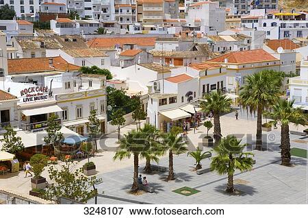 City place, Albufeira, Algarve, Portugal View Large Photo Image Stock Photo - City place, Albufeira, Algarve, Portugal . Fotosearch