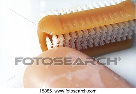 Close-up of bar of soap and brush View Large Photo Image Stock Photography - Close-up of bar of soap and brush . Fotosearch