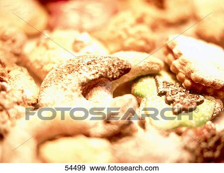 Close-up of Christmas cookies View Large Photo Image Stock Photo - Close-up of Christmas cookies . Fotosearch