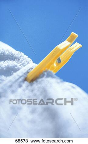 Stock Photo - Close-up of clothespin . Fotosearch