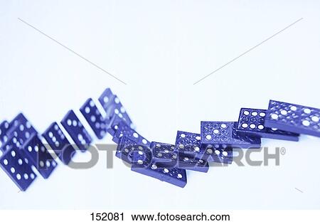 Close-up of falling row of dominoes View Large Photo Image Stock Image - Close-up of falling row of dominoes . Fotosearch