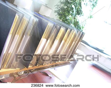 Picture - Close-up of files . Fotosearch