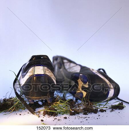 Close-up of pair of soccer shoes View Large Photo Image Stock Image - Close-up of pair of soccer shoes . Fotosearch