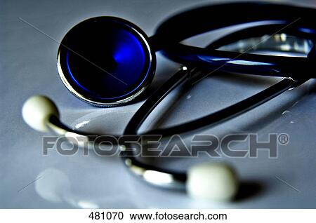 Stock Image - Close-up of stethoscope . Fotosearch