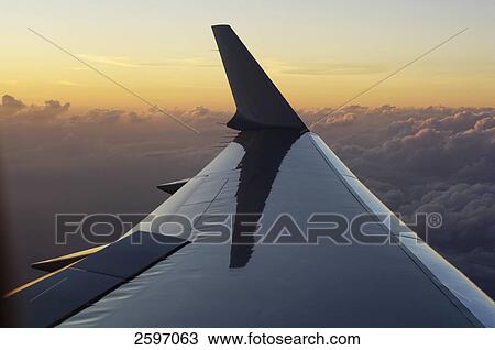 Close-up of wing of airplane View Large Photo Image Stock Image - Close-up of wing of airplane . Fotosearch