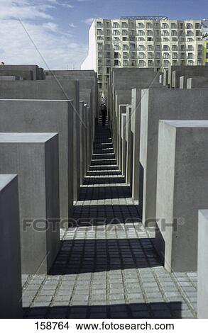 Concrete steles at memorial, Holocaust Memorial, Berlin, Germany View Large Photo Image Picture - Concrete steles at memorial, Holocaust Memorial, Berlin, Germany . Fotosearch