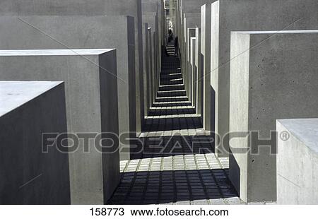 Concrete steles at memorial, Holocaust Memorial, Berlin, Germany View Large Photo Image Stock Image - Concrete steles at memorial, Holocaust Memorial, Berlin, Germany . Fotosearch