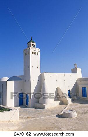 Courtyard of mosque, Midoun, Djerba, Tunisia View Large Photo Image Stock Image - Courtyard of mosque, Midoun, Djerba, Tunisia . Fotosearch