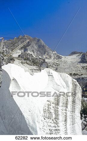 Cranes at a marble quarry, Carrara, Tuscany, Italy View Large Photo Image Stock Image - Cranes at a marble quarry, Carrara, Tuscany, Italy . Fotosearch