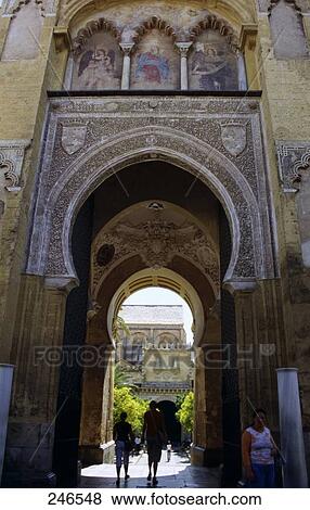 Stock Photo - Entrance of mosque, Mezquita Catedral de Cordoba, Cordoba, Andalusia, Spain . Fotosearch