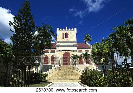 Facade of church, Frederik Lutheran Church, Charlotte Amalie, St Thomas, Leeward Islands, US Virgin Islands View Large Photo Image Stock Image - Facade of church, Frederik Lutheran Church, Charlotte Amalie, St Thomas, Leeward Islands, US Virgin Islands . Fotosearch