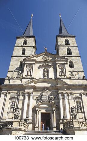 Facade of church, St. Michael's Abbey, Bamberg, Upper Franconia, Bavaria, Germany View Large Photo Image Stock Image - Facade of church, St. Michael's Abbey, Bamberg, Upper Franconia, Bavaria, Germany . Fotosearch