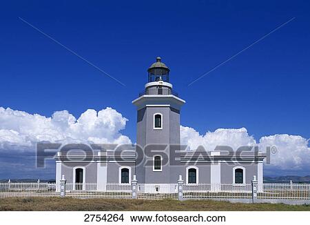 Picture - Facade of lighthouse, Cabo Rojo, Puerto Rico . Fotosearch