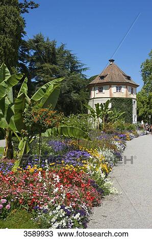 Stock Image - Flower island Mainau, Baden-Wuerttemberg, Germany, Europa . Fotosearch