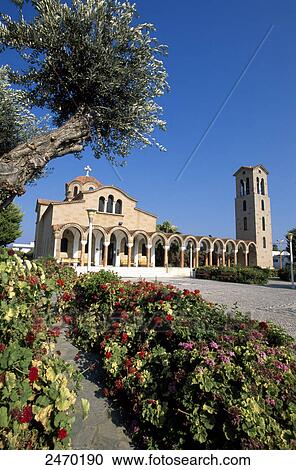 Flowers in front of church, Faliraki, Rhodes, Dodecanese Islands, Greece View Large Photo Image Stock Image - Flowers in front of church, Faliraki, Rhodes, Dodecanese Islands, Greece . Fotosearch