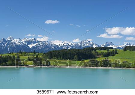 Forggensee, Bavaria, Germany, Europe View Large Photo Image Stock Image - Forggensee, Bavaria, Germany, Europe . Fotosearch