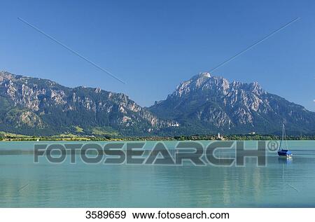 Forggensee, Bavaria, Germany, Europe View Large Photo Image Stock Photo - Forggensee, Bavaria, Germany, Europe . Fotosearch
