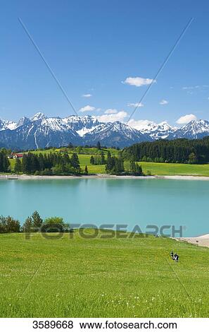 Stock Photo - Forggensee, Bavaria, Germany, Europe . Fotosearch