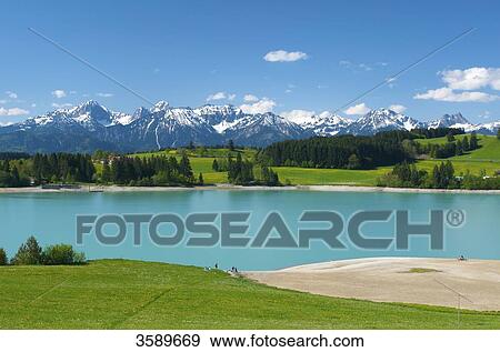 Stock Photo - Forggensee, Bavaria, Germany, Europe . Fotosearch