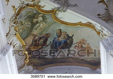 Frescoes, Pilgrimage church Maria Steinbach, Legau, Bavaria, Germany, Europe View Large Photo Image Stock Image - Frescoes, Pilgrimage church Maria Steinbach, Legau, Bavaria, Germany, Europe . Fotosearch