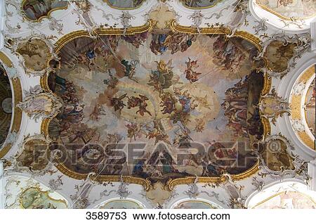 Frescoes, Pilgrimage church Maria Steinbach, Legau, Bavaria, Germany, Europe View Large Photo Image Stock Image - Frescoes, Pilgrimage church Maria Steinbach, Legau, Bavaria, Germany, Europe . Fotosearch