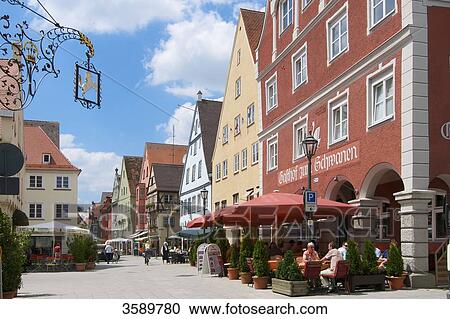 Gasthof zum Schwanen, Memmingen, Bavaria, Germany, Europe View Large Photo Image Stock Image - Gasthof zum Schwanen, Memmingen, Bavaria, Germany, Europe . Fotosearch