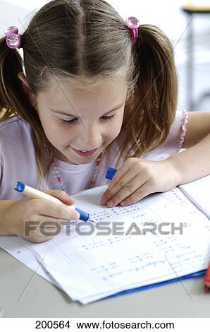 Girl sitting in elemantary school View Large Photo Image Picture - Girl sitting in elemantary school . Fotosearch