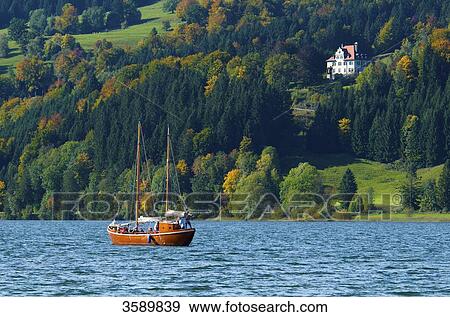 Grosser Alpsee, Allgaeu, Bavaria, Germany, Europe View Large Photo Image Stock Photo - Grosser Alpsee, Allgaeu, Bavaria, Germany, Europe . Fotosearch